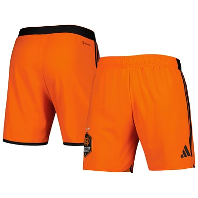 Men's adidas Orange Houston Dynamo FC 2023 Away AEROREADY Authentic Shorts
