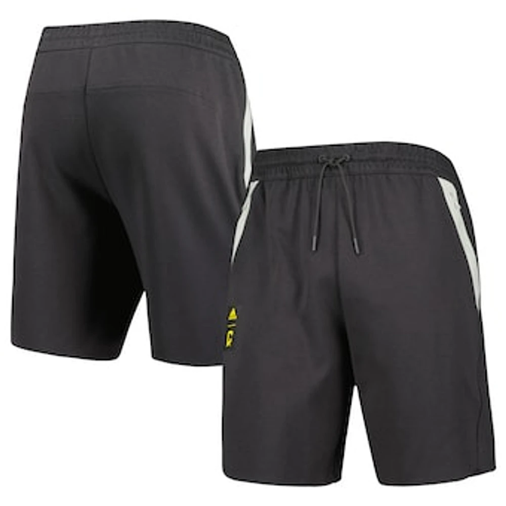 Men's adidas Charcoal Columbus Crew 2023 Player Travel Shorts