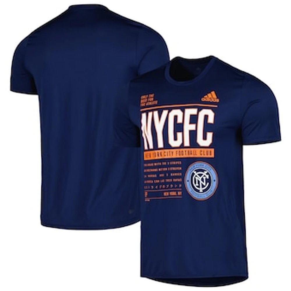 Men's adidas Navy New York City FC Club DNA Performance T-Shirt