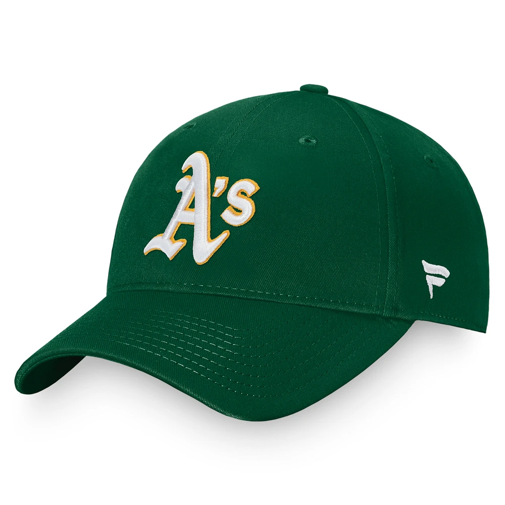 Men's Fanatics Green Athletics Core Adjustable Hat