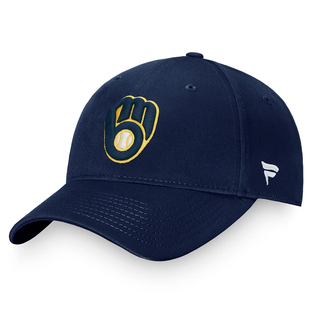 Men's Fanatics Navy Milwaukee Brewers Core Adjustable Hat
