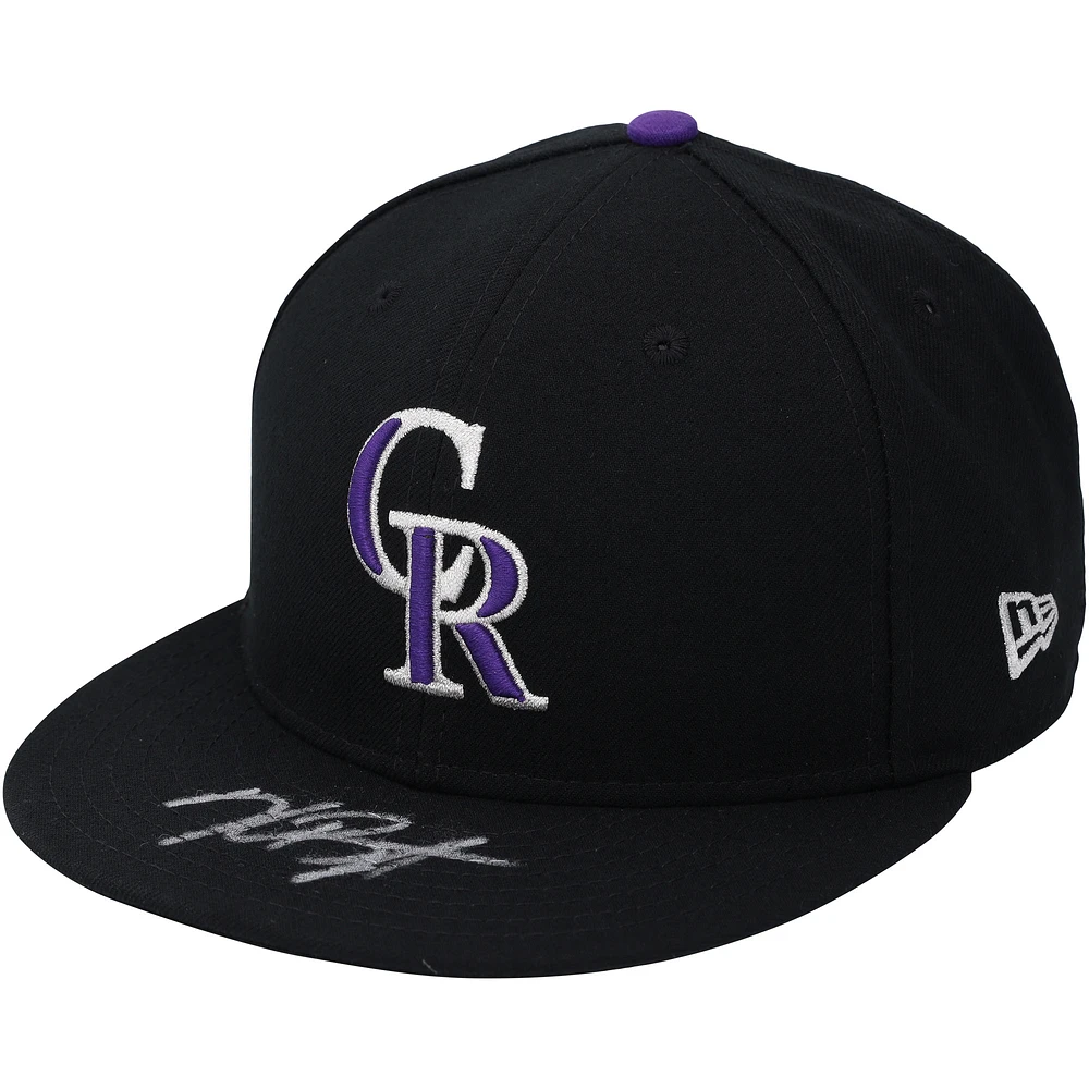 Kris Bryant Colorado Rockies Autographed Black New Era Cap