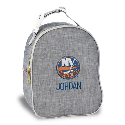 Gray New York Islanders Personalized Insulated Bag