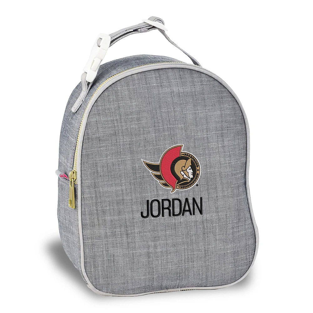 Gray Ottawa Senators Personalized Insulated Bag