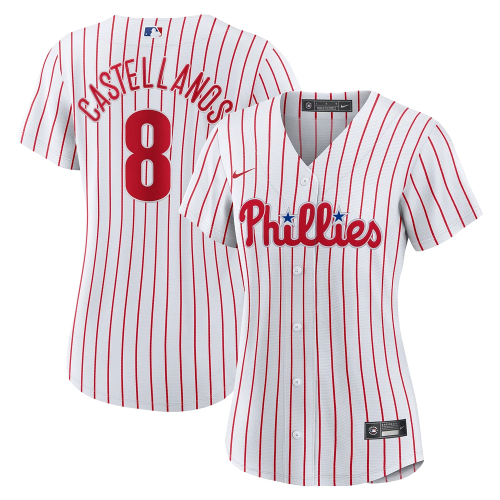 Women's Nike Nick Castellanos White Philadelphia Phillies Home Replica Player Jersey