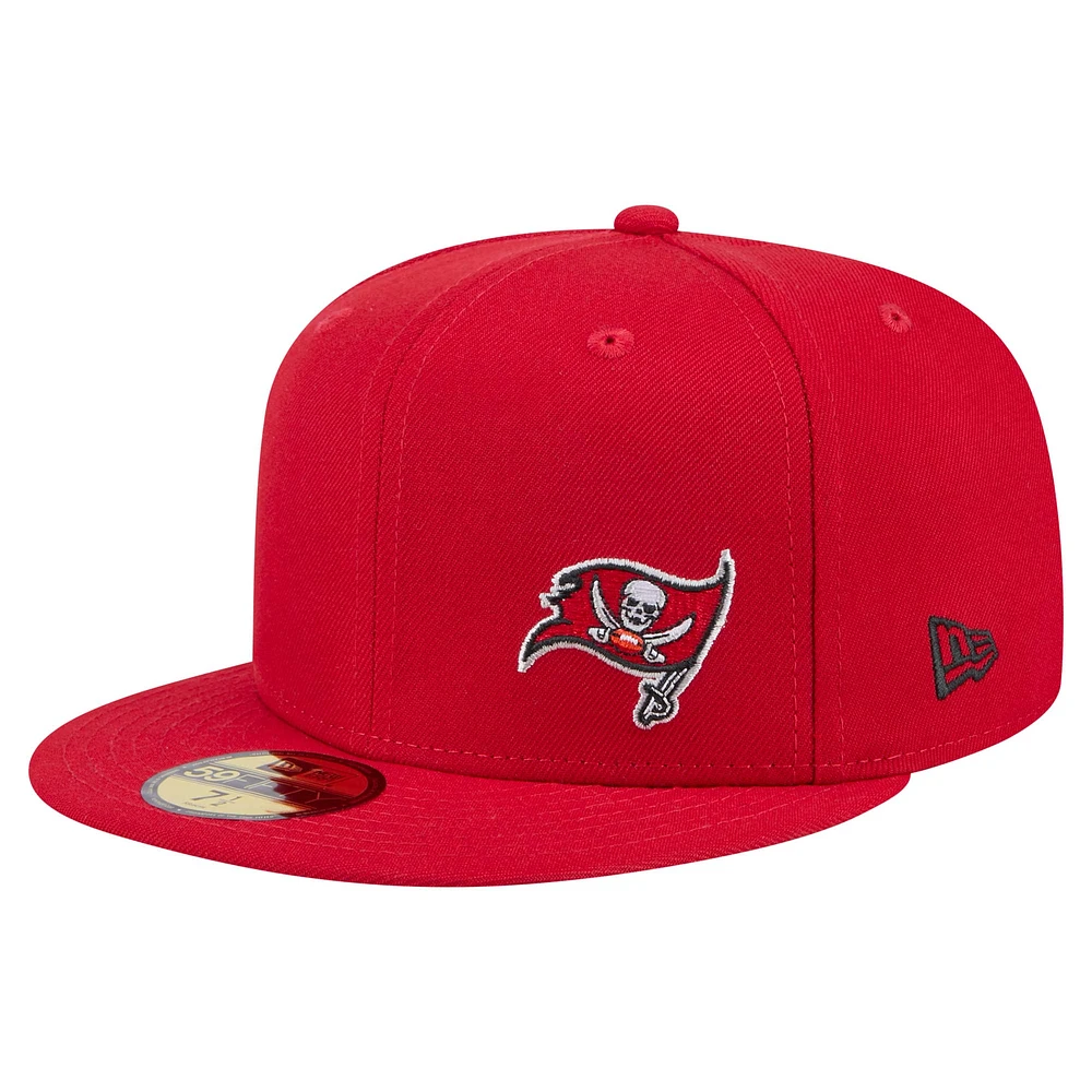 Men's New Era Red Tampa Bay Buccaneers Flawless 59FIFTY Fitted Hat
