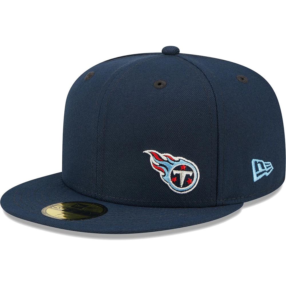 Men's New Era Navy Tennessee Titans Flawless 59FIFTY Fitted Hat
