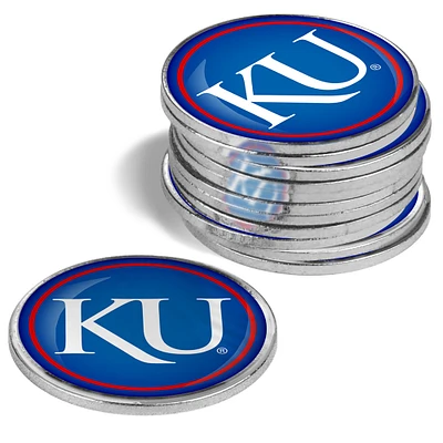 Kansas Jayhawks 12-Pack Golf Ball Marker Set