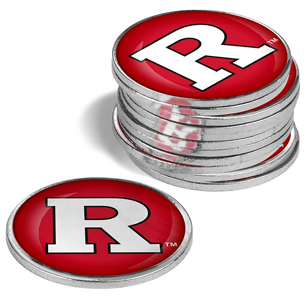 Rutgers Scarlet Knights 12-Pack Golf Ball Marker Set