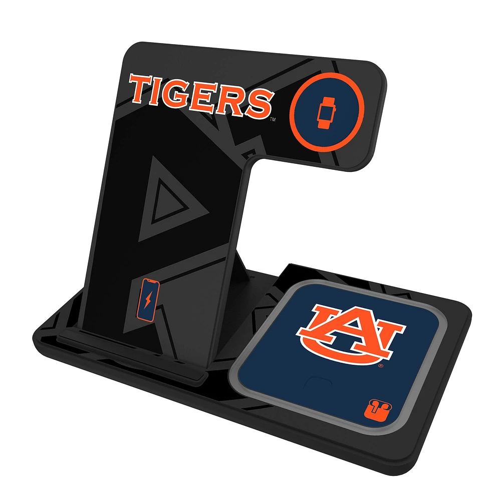 Keyscaper Auburn Tigers 3-In-1 Wireless Charger