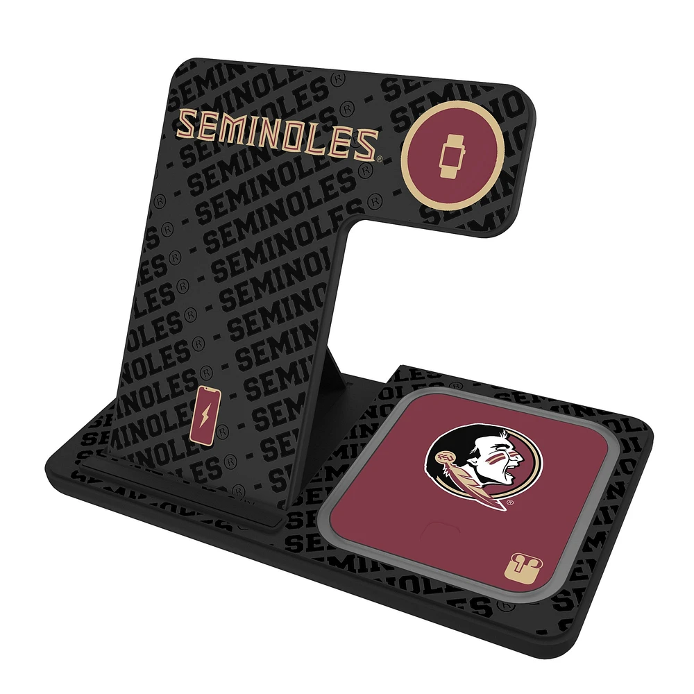 Keyscaper Florida State Seminoles 3-In-1 Wireless Charger