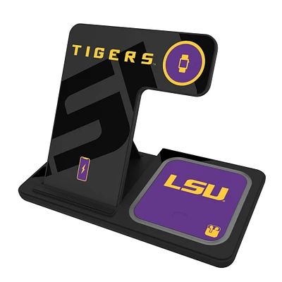 Keyscaper LSU Tigers 3-In-1 Wireless Charger