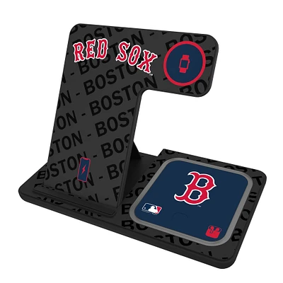 Keyscaper Boston Red Sox 3-In-1 Wireless Charger