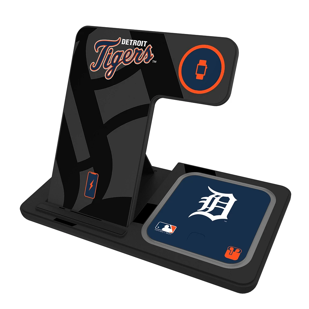 Keyscaper Detroit Tigers 3-In-1 Wireless Charger