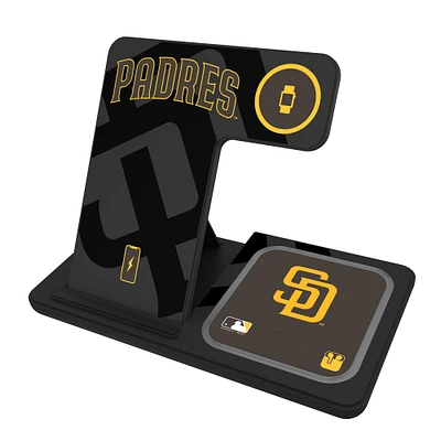 Keyscaper San Diego Padres 3-In-1 Wireless Charger