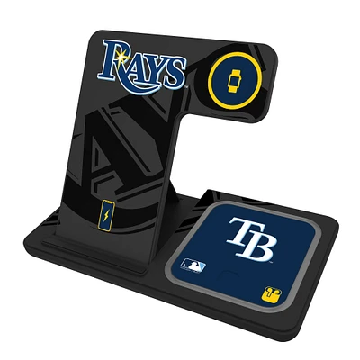 Keyscaper Tampa Bay Rays 3-In-1 Wireless Charger