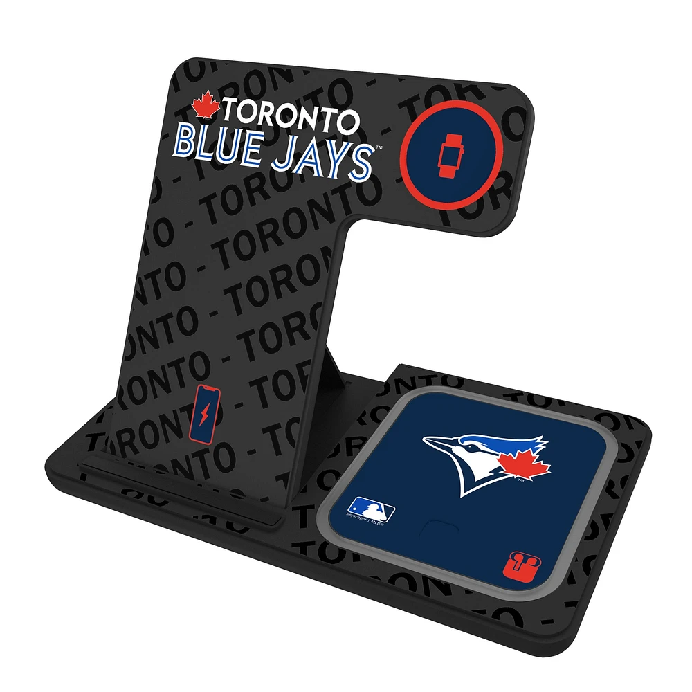Keyscaper Toronto Blue Jays 3-In-1 Wireless Charger