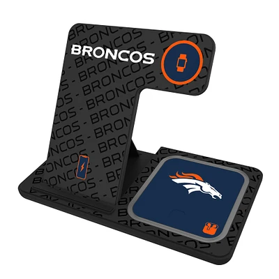 Keyscaper Denver Broncos 3-In-1 Wireless Charger