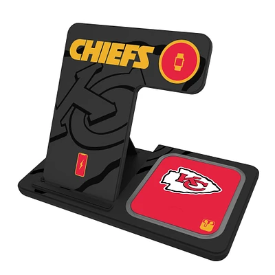 Keyscaper Kansas City Chiefs 3-In-1 Wireless Charger