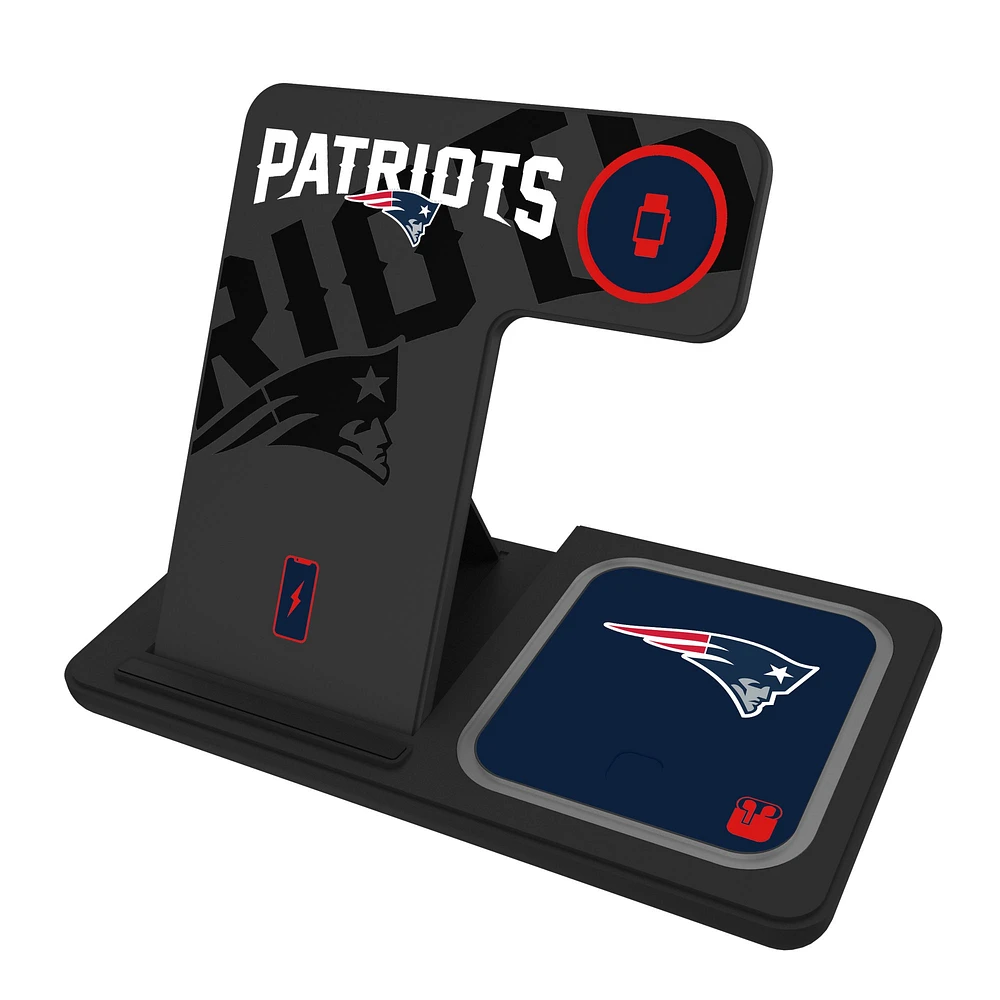 Keyscaper New England Patriots 3-In-1 Wireless Charger