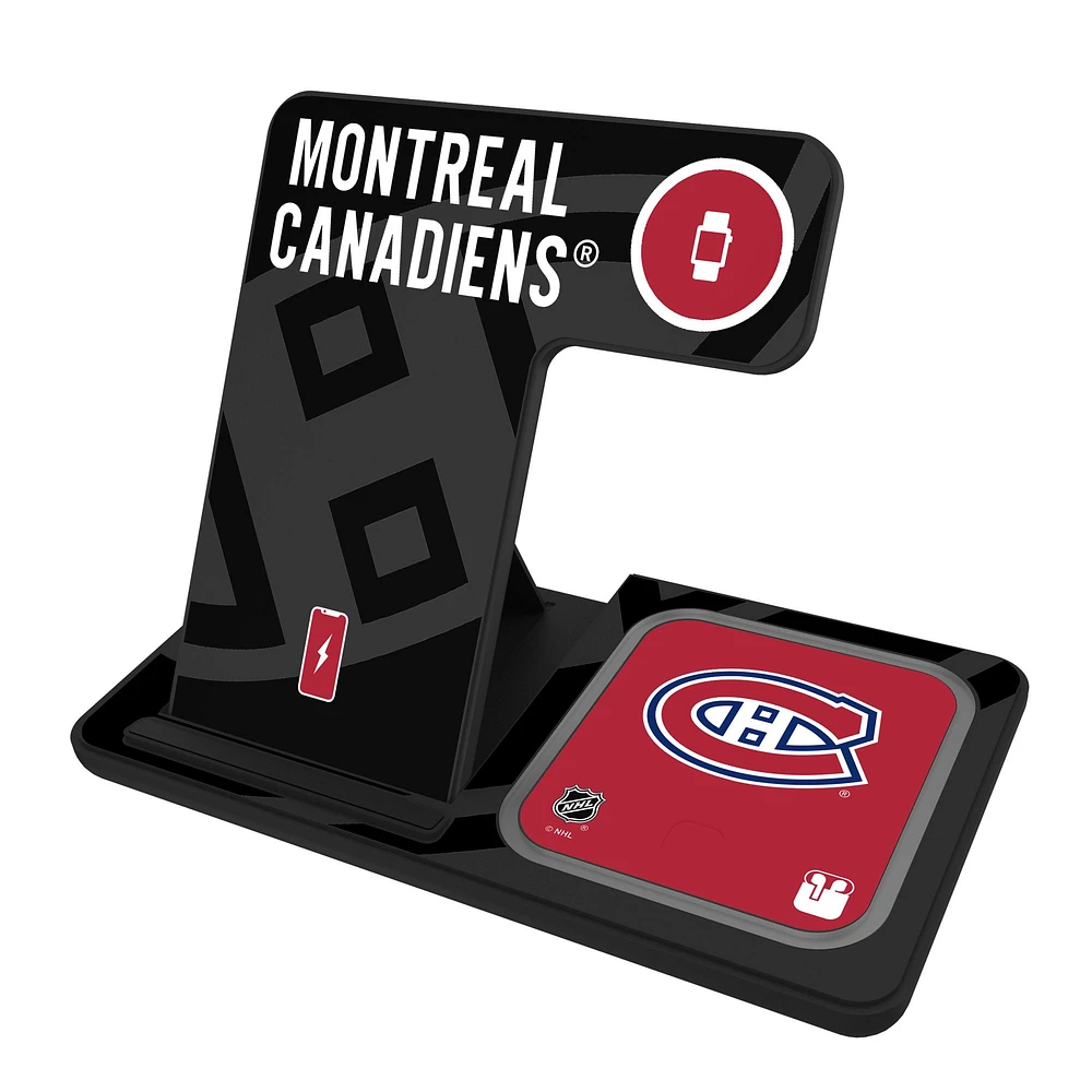 Keyscaper Montreal Canadiens 3-In-1 Wireless Charger