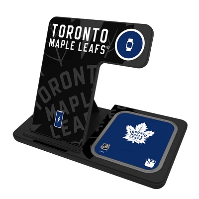Keyscaper Toronto Maple Leafs 3-In-1 Wireless Charger