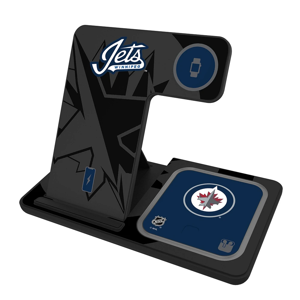 Keyscaper Winnipeg Jets 3-In-1 Wireless Charger