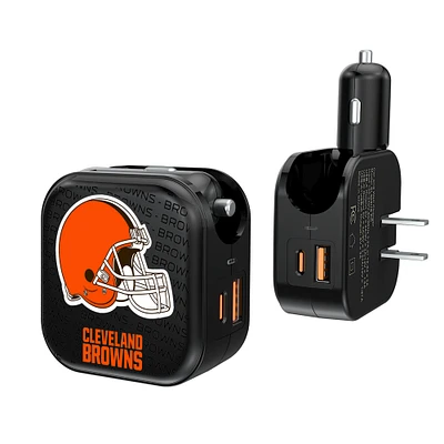 Cleveland Browns Dual Port USB Car & Home Charger