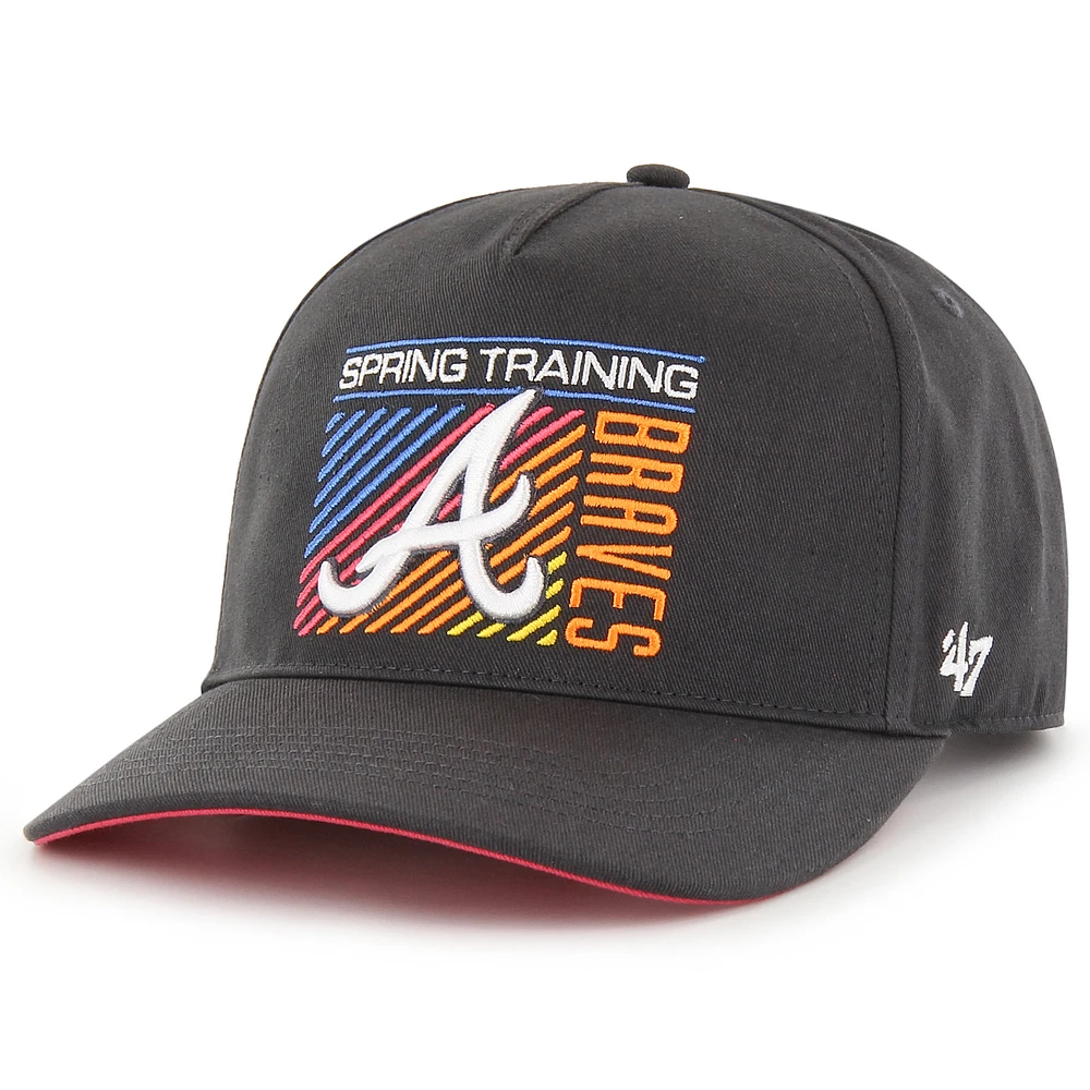 Men's '47 Charcoal Atlanta Braves 2023 Spring Training Reflex Hitch Snapback Hat