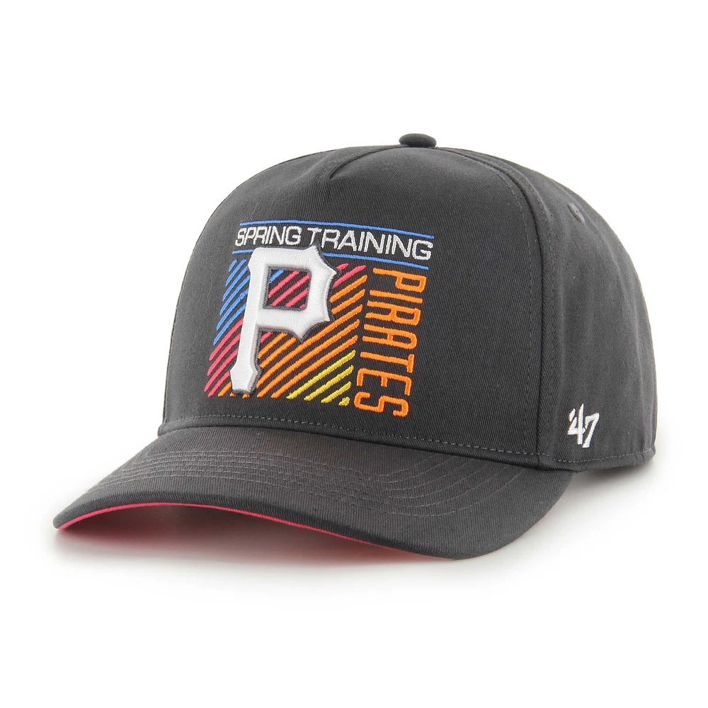 Men's '47 Charcoal Pittsburgh Pirates 2023 Spring Training Reflex Hitch Snapback Hat