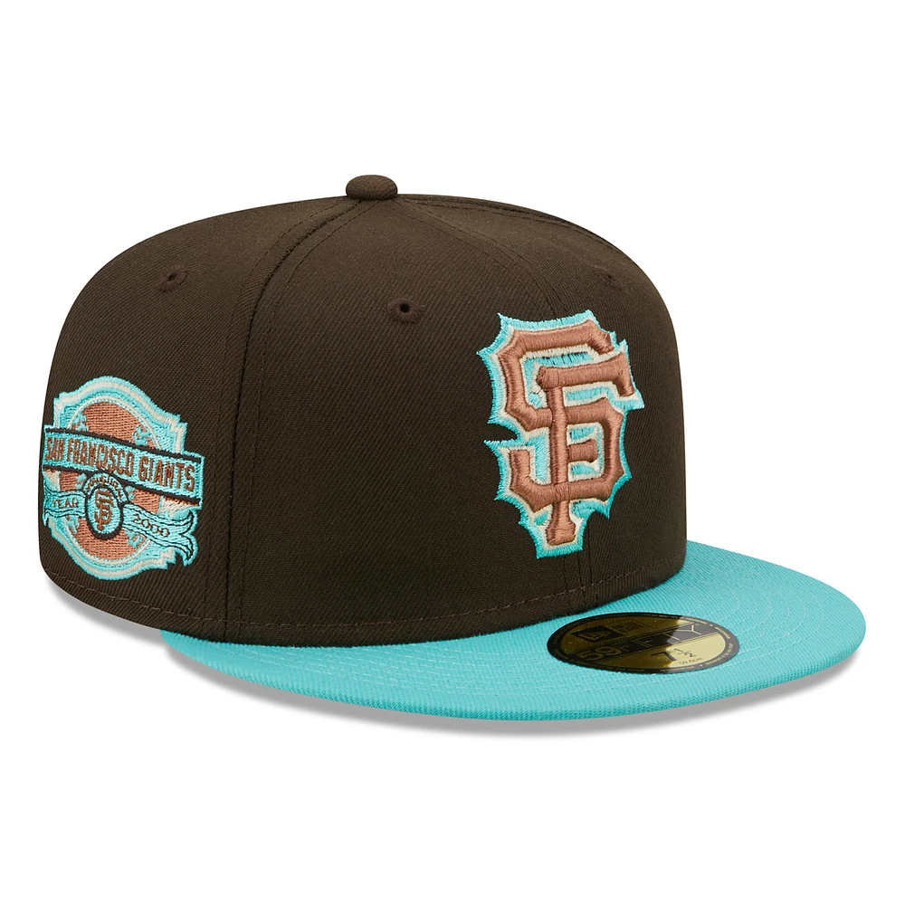Men's New Era Brown/Mint San Francisco Giants Walnut Mint 59FIFTY Fitted Hat