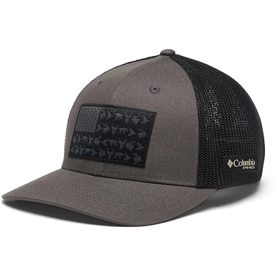 Men's Columbia Graphite PHG Game Flag Flex Hat