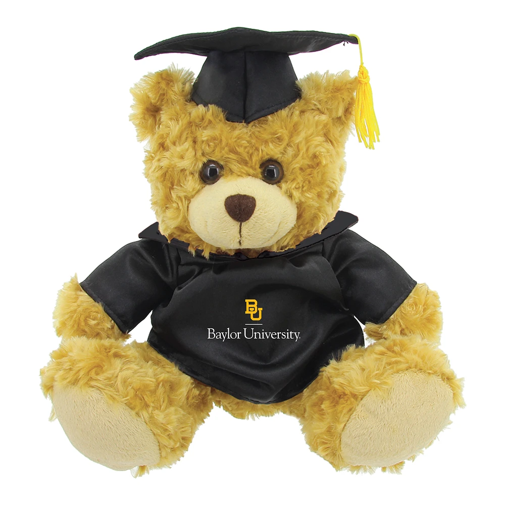 Black/Brown Baylor Bears 12'' Graduation Plush Bear