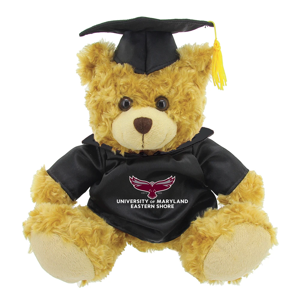 Black/Brown Maryland Eastern Shore Hawks 12'' Graduation Plush Bear