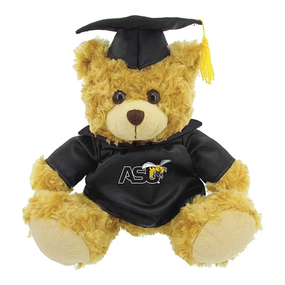Black/Brown Alabama State Hornets 12'' Graduation Plush Bear