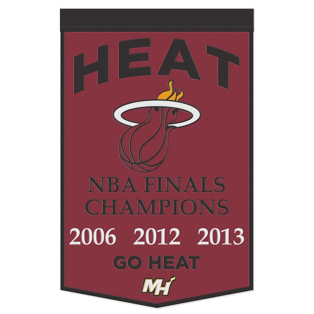 WinCraft Miami Heat 24" x 38" Championship Banner