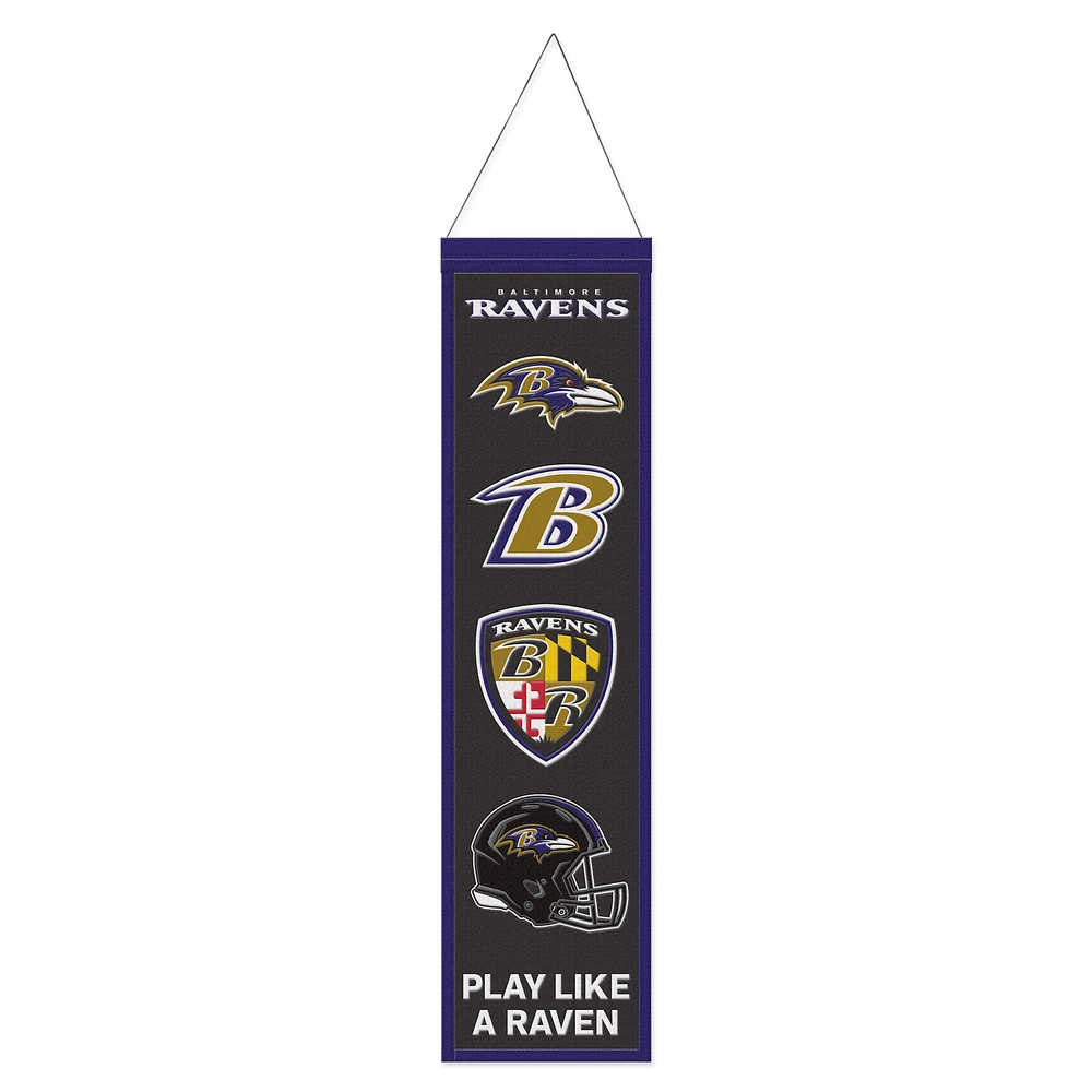 WinCraft Baltimore Ravens 8" x 32" Evolution Banner
