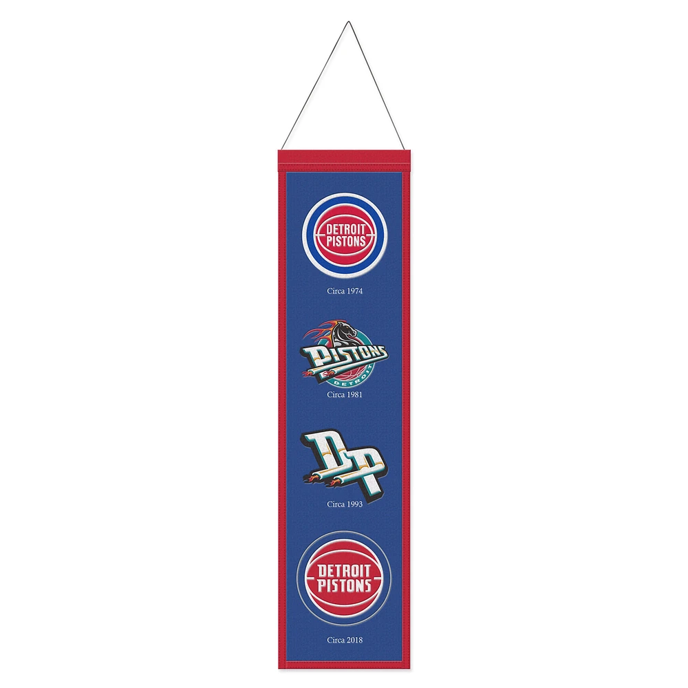WinCraft Detroit Pistons 8" x 32" Evolution Banner
