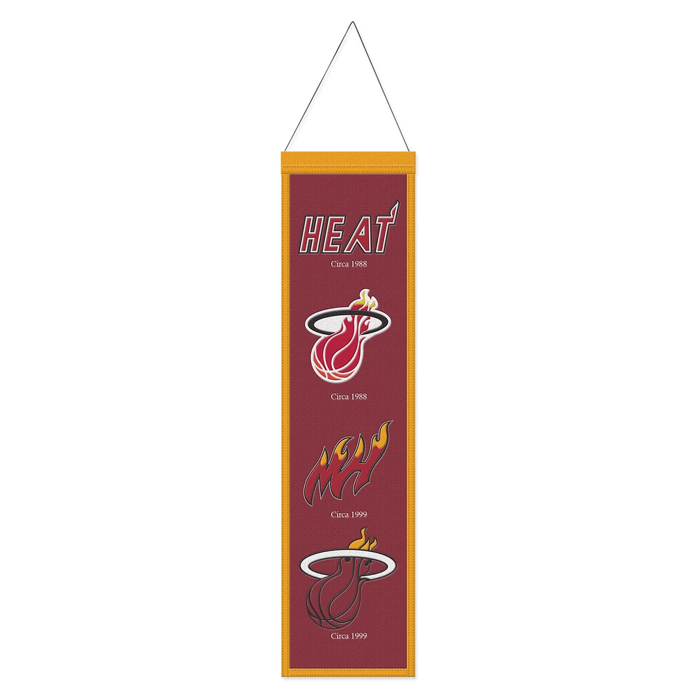 WinCraft Miami Heat 8" x 32" Evolution Banner