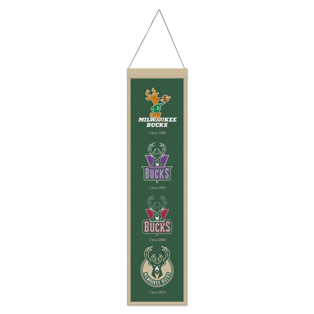 WinCraft Milwaukee Bucks 8" x 32" Evolution Banner