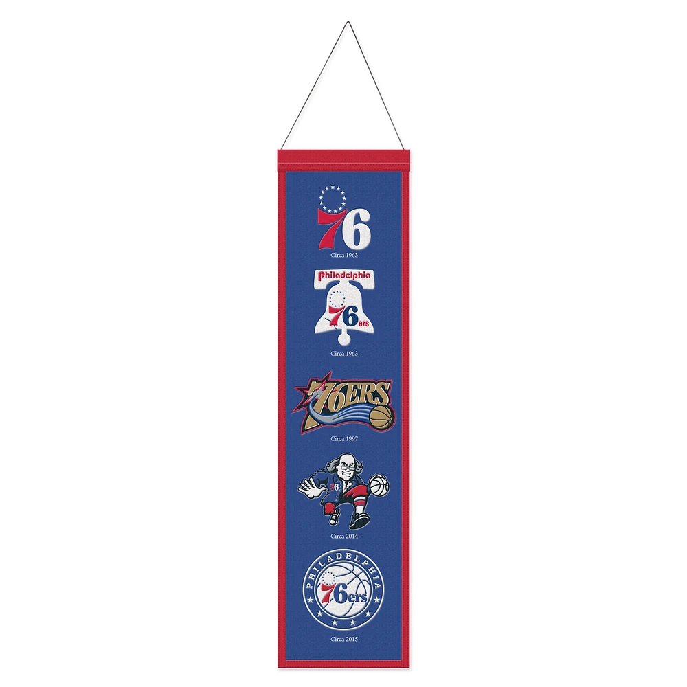 WinCraft Philadelphia 76ers 8" x 32" Evolution Banner