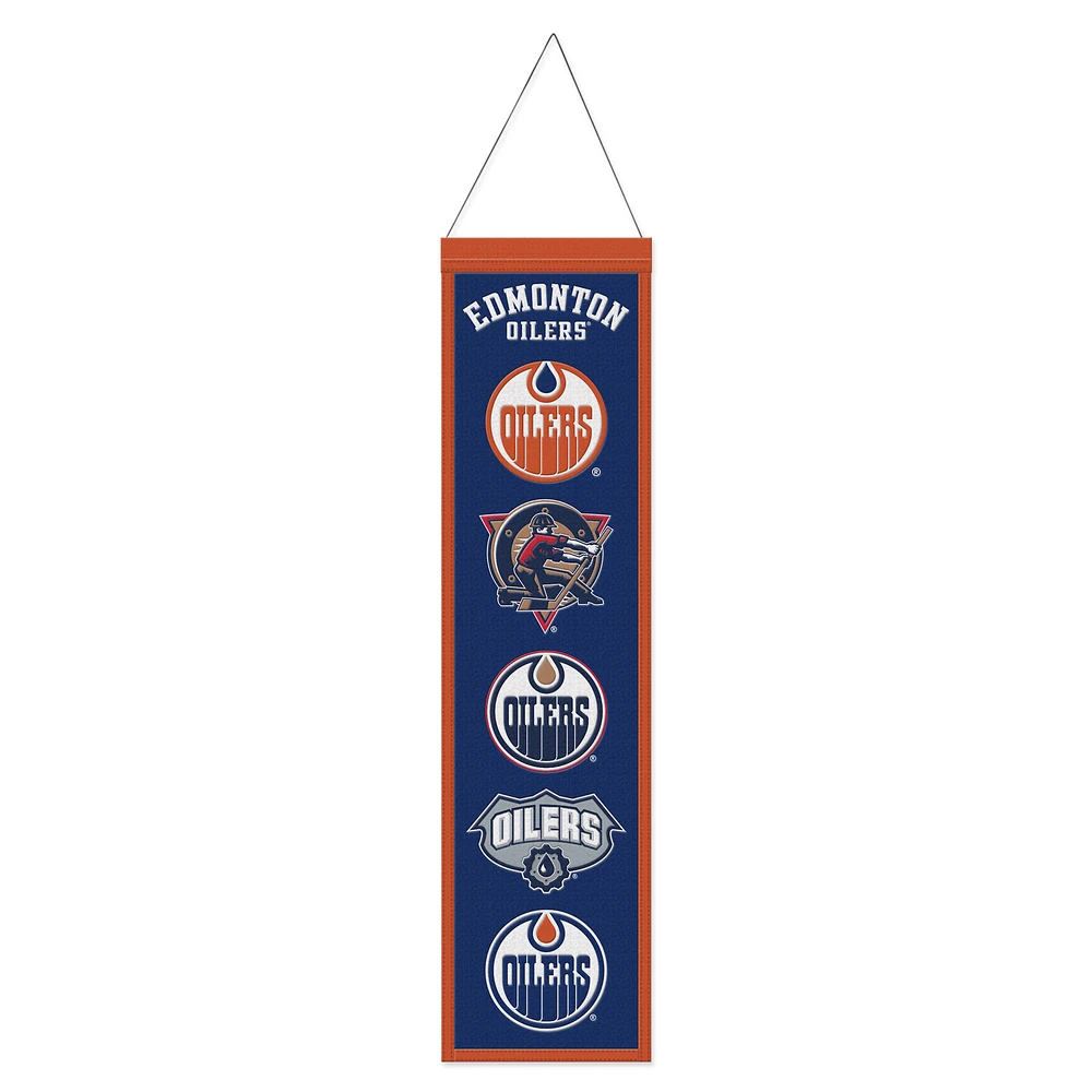 WinCraft Edmonton Oilers 8" x 32" Evolution Banner