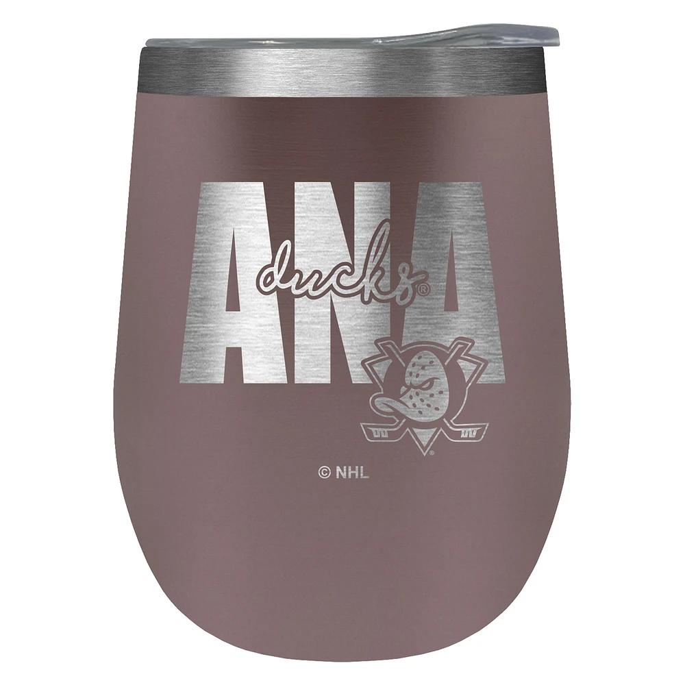 Anaheim Ducks 10oz. Rose Gold Wine Tumbler