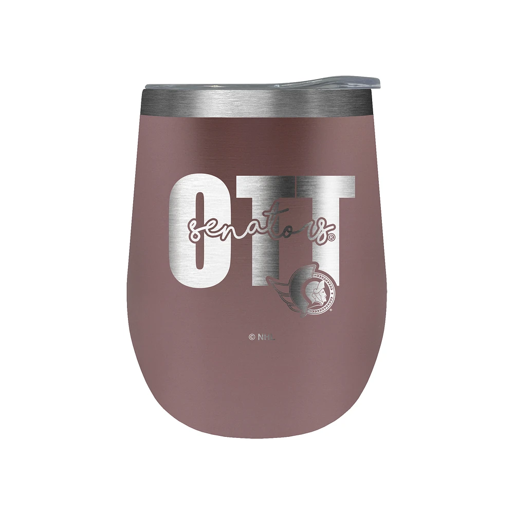 Ottawa Senators 10oz. Rose Gold Wine Tumbler