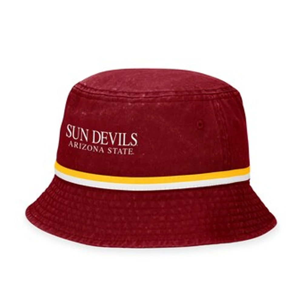 Men's Top of the World Maroon Arizona State Sun Devils Ace Bucket Hat