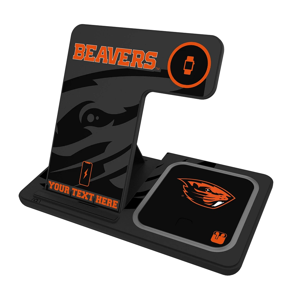 Oregon State Beavers Personalized 3-In-1 Wireless Charger