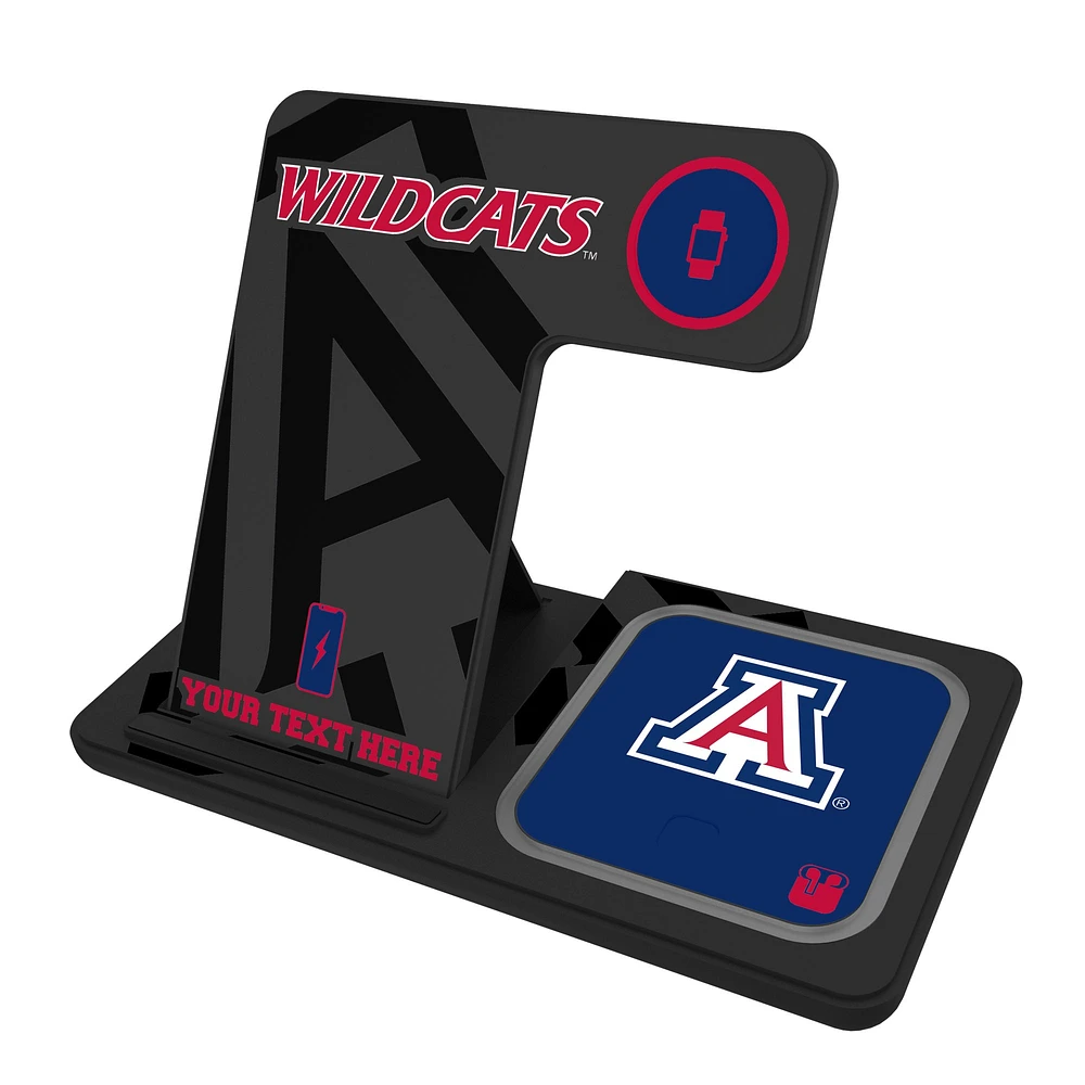Arizona Wildcats Personalized 3-In-1 Wireless Charger
