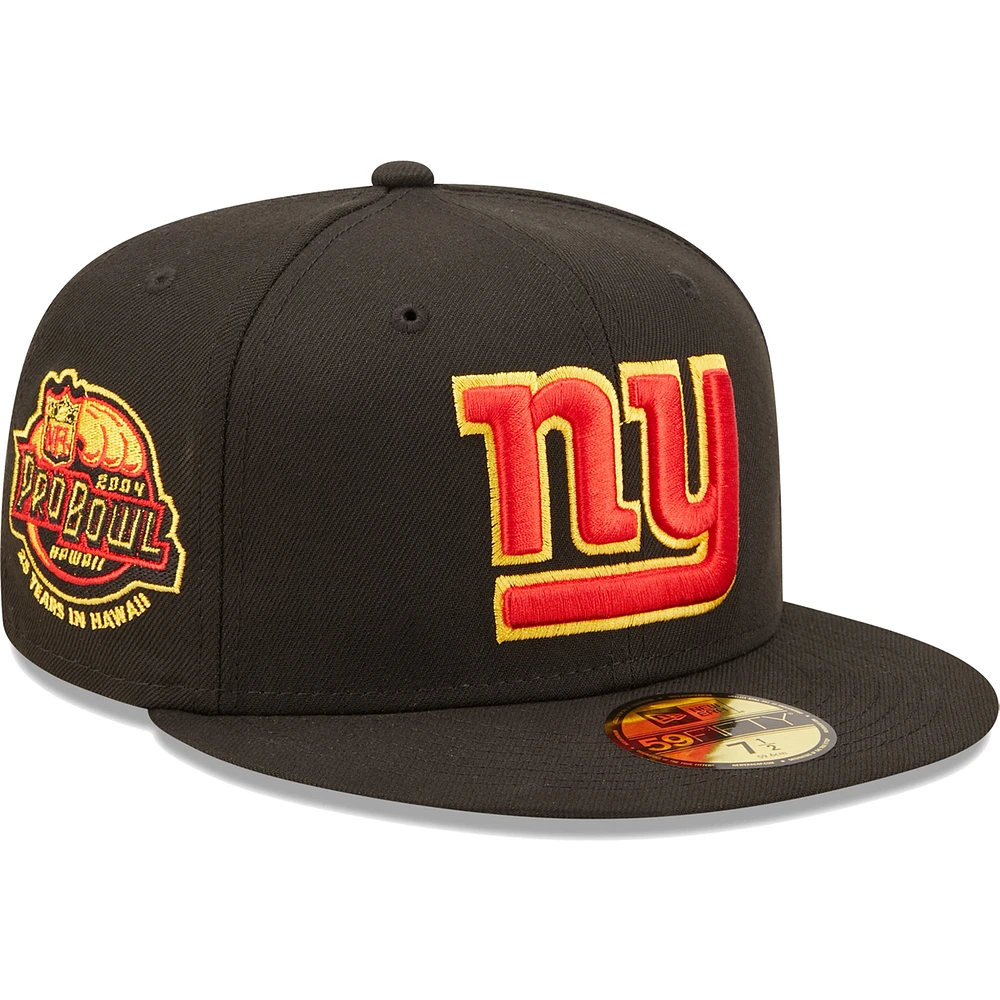 Men's New Era Black New York Giants Cobra Kai 59FIFTY Fitted Hat