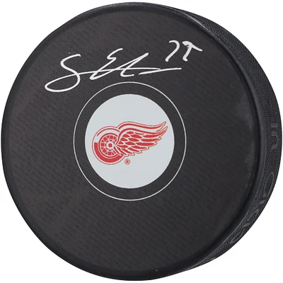 Simon Edvinsson Detroit Red Wings Autographed Hockey Puck