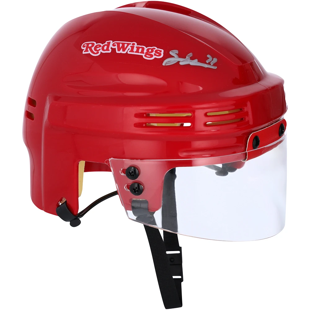 Simon Edvinsson Detroit Red Wings Autographed Red Mini Helmet